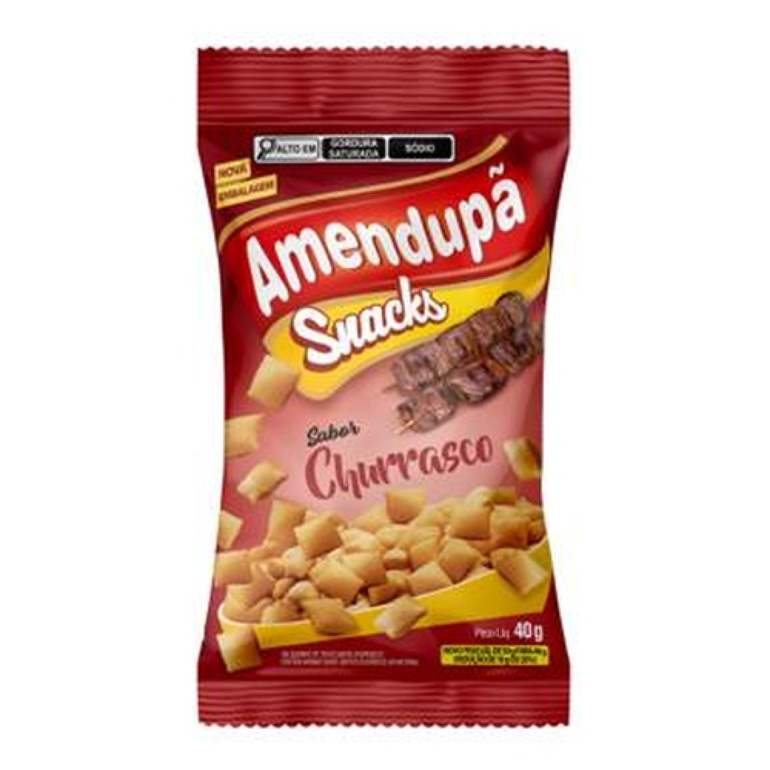 Detalhes do produto Salg Snacks 40G Amendupa. Churrasco