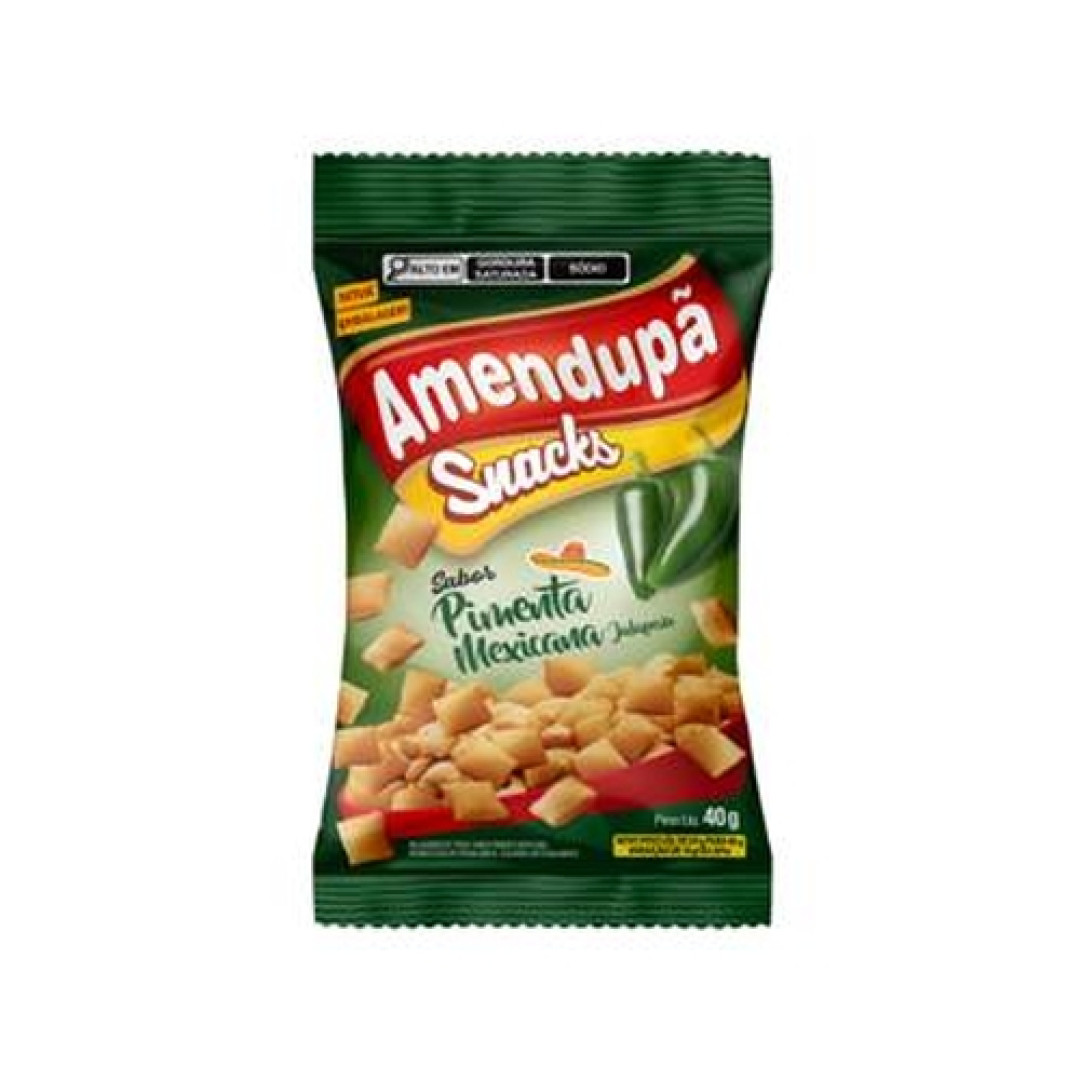 Detalhes do produto Salg Snacks 40G Amendupa. Pimenta Mexican