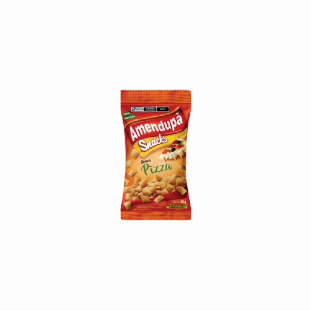 Detalhes do produto Salg Snacks 40G Amendupa. Pizza