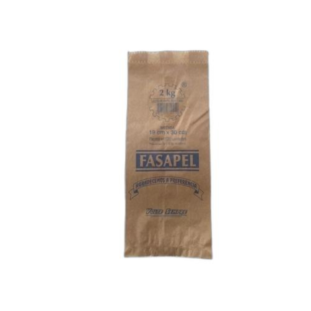 Detalhes do produto Saco Kraft 2Kg 500Un Fasapel .