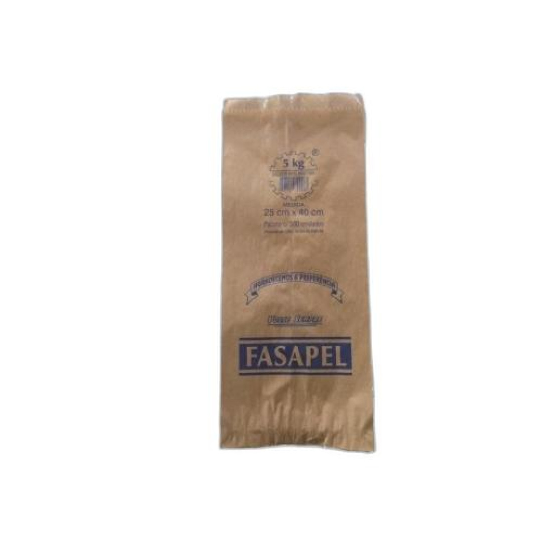 Detalhes do produto Saco Kraft 5Kg 500Un Fasapel .