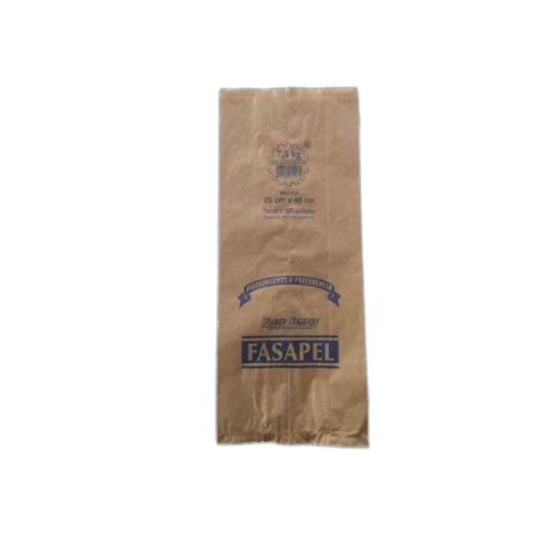 Detalhes do produto Saco Kraft 7.5Kg 500Un Fasapel .