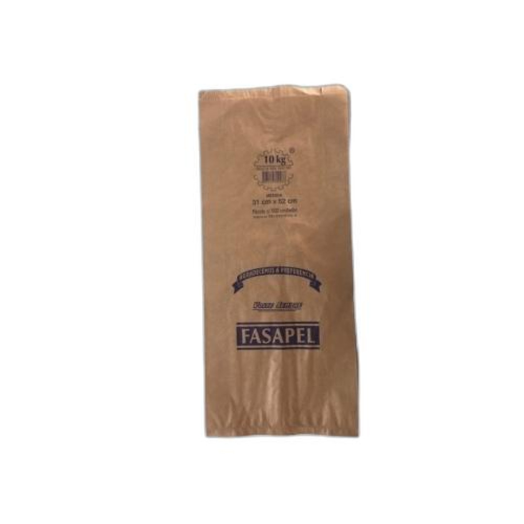 Detalhes do produto Saco Kraft 10Kg 500Un Fasapel .