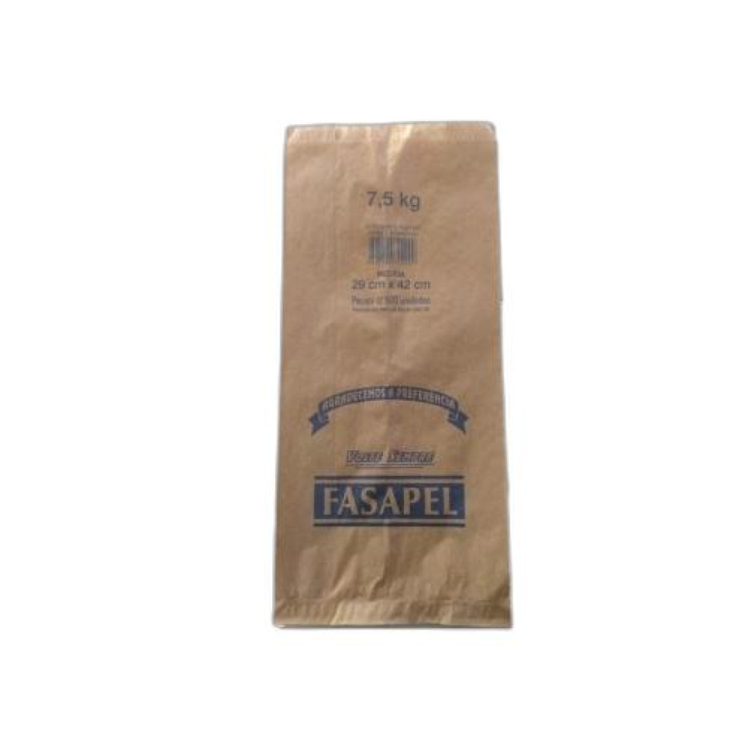 Detalhes do produto Saco Kraft Mix Econo 7.5Kg 500Un Fasapel .