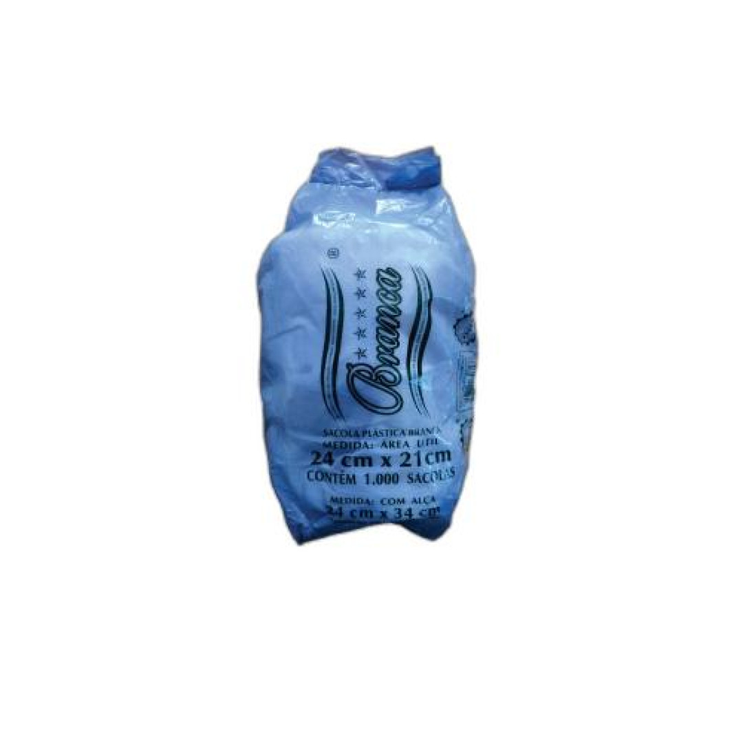 Detalhes do produto Sacola Plast 24X34Cm Estr 1000Un Fasapel Branca