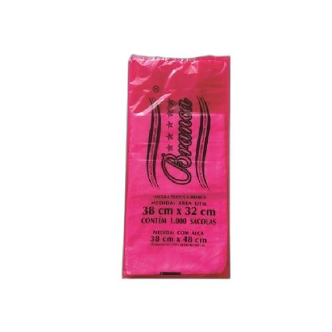Detalhes do produto Sacola Plast 38X48Cm Estr 1000Un Fasapel Branca