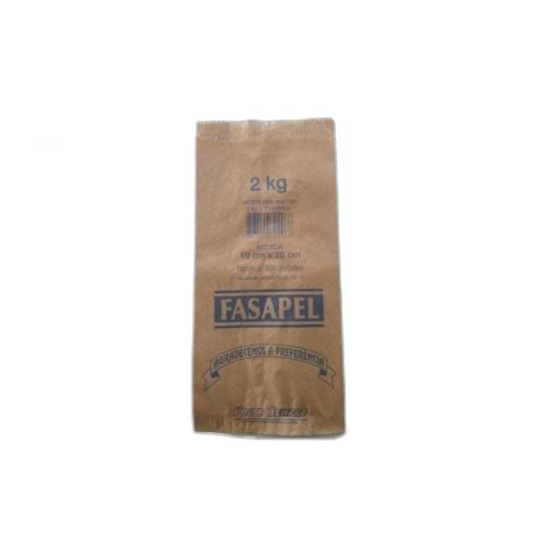 Detalhes do produto Saco Kraft Mix Econo 2Kg 500Un Fasapel .