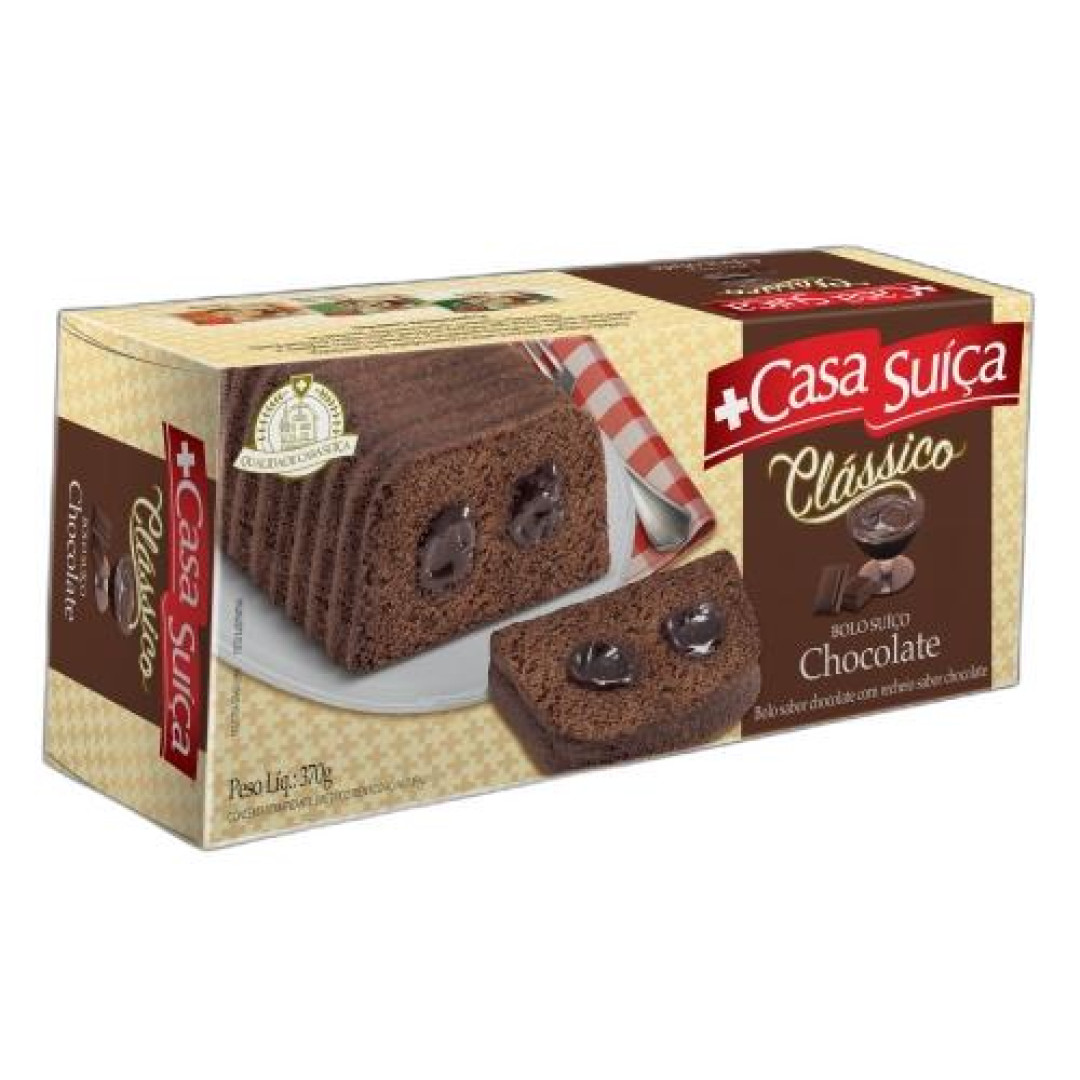 Detalhes do produto Bolo Classico 370Gr Casa Suica Chocolate