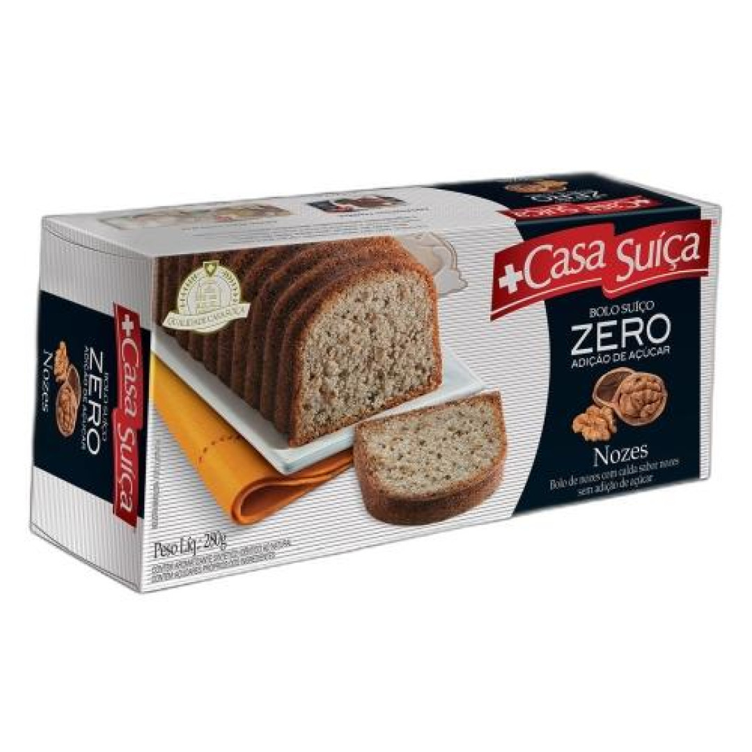 Detalhes do produto Bolo Zero 280Gr Casa Suica Nozes