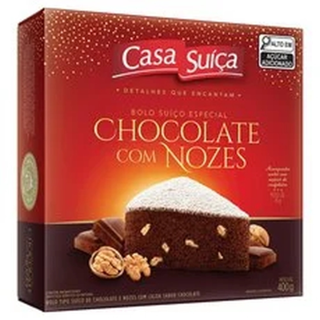 Detalhes do produto Bolo De Natal 400Gr Casa Suica Choc.nozes