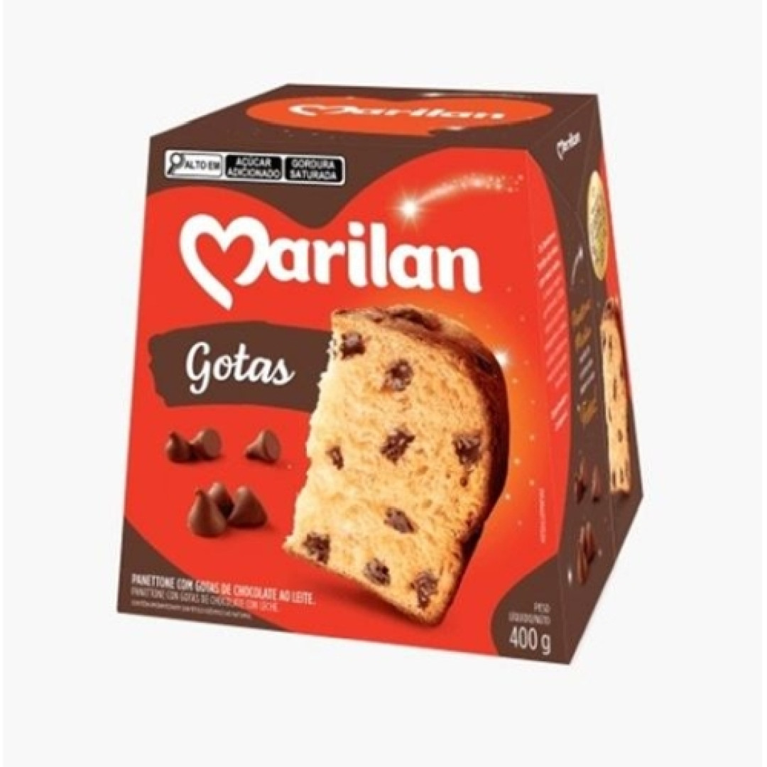 Detalhes do produto Panetone 400Gr Marilan Gotas Choc