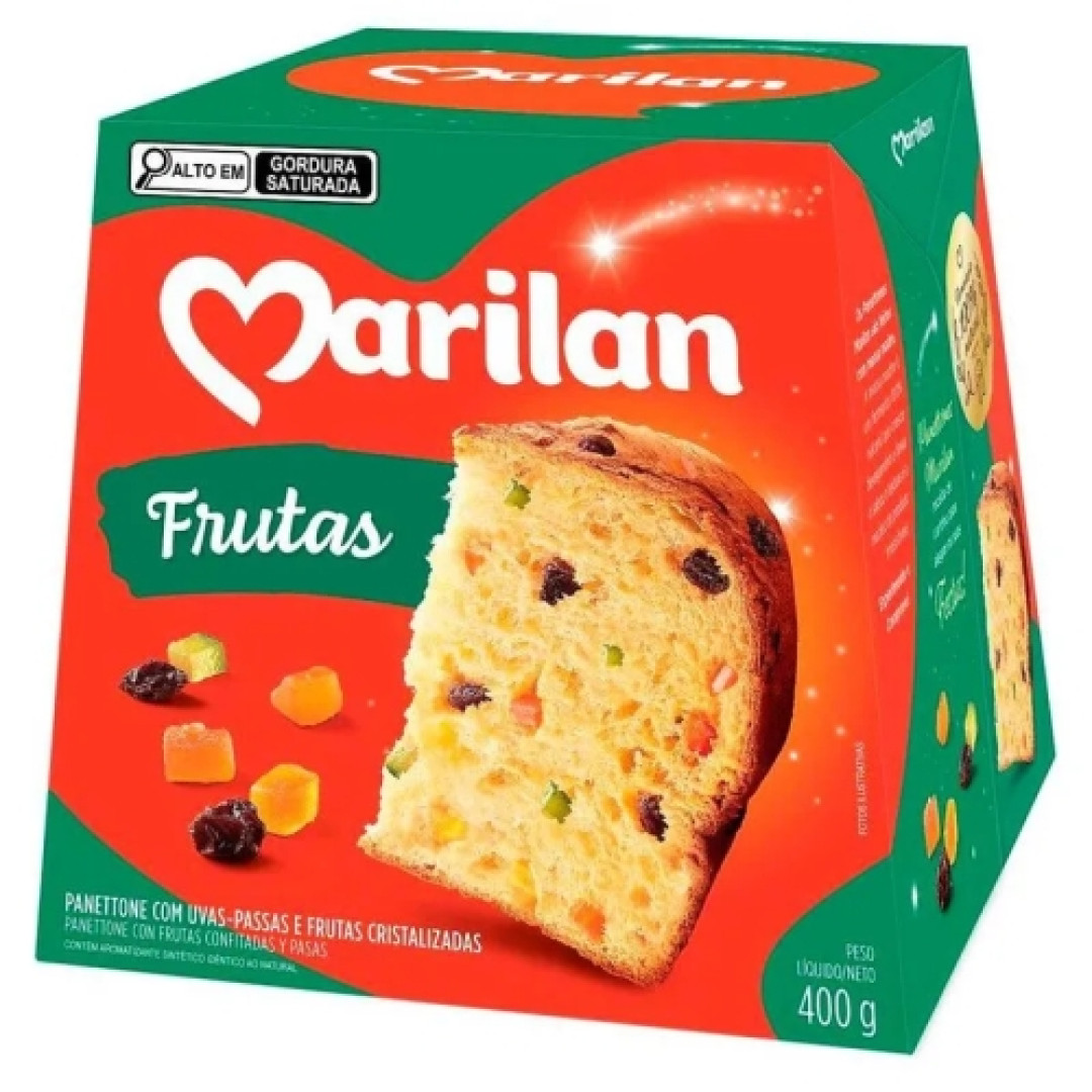 Detalhes do produto Panetone 400Gr Marilan Frutas Cristali