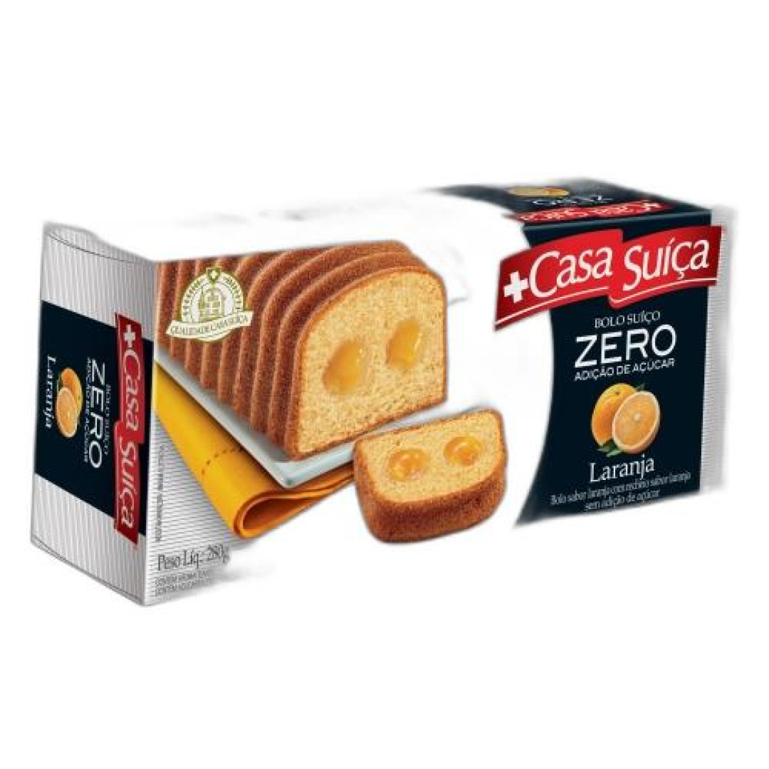 Detalhes do produto Bolo Zero 280Gr Casa Suica Laranja