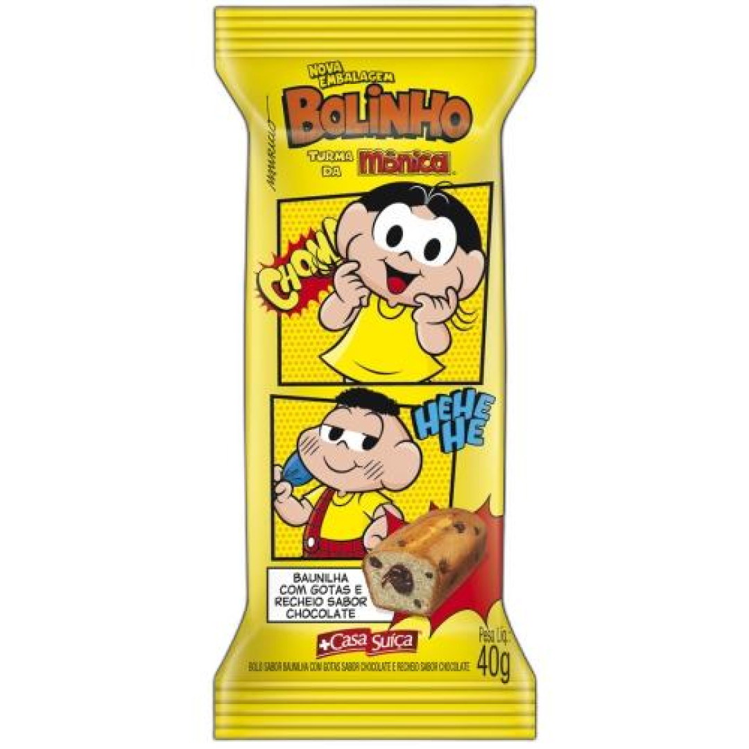 Detalhes do produto Bolinho Turma Da Monica 40Gr Casa Sui Baun.got Choc