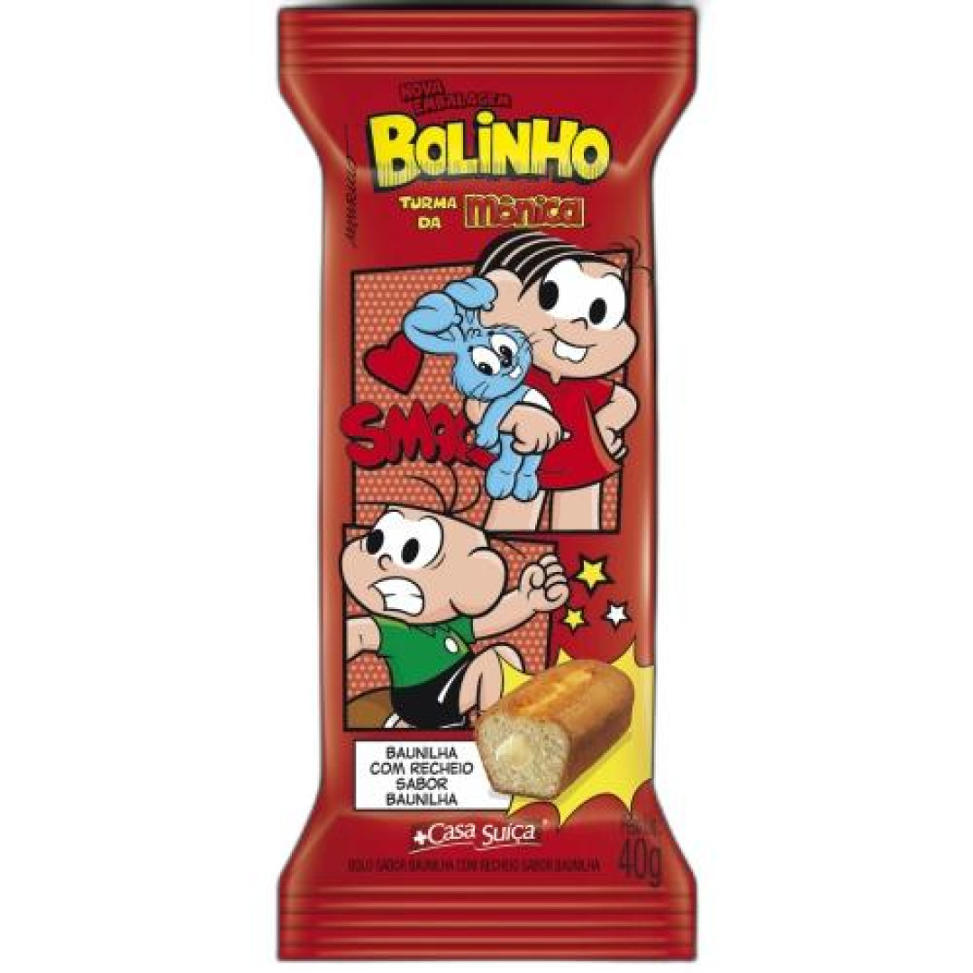 Detalhes do produto Bolinho Turma Da Monica 40Gr Casa Sui Baunilha