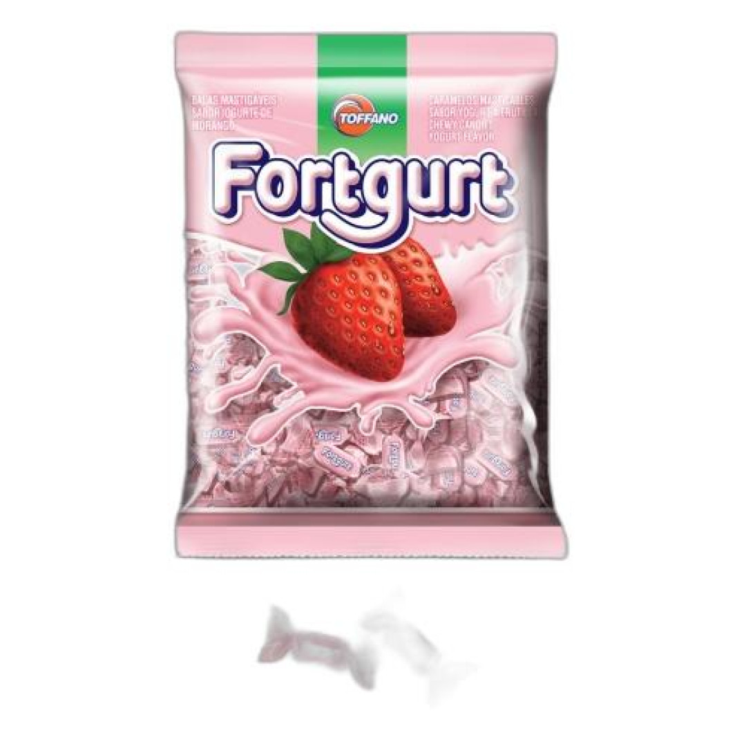 Detalhes do produto Bala Mast Fortgurt 400Gr Toffano Iogurte Morango