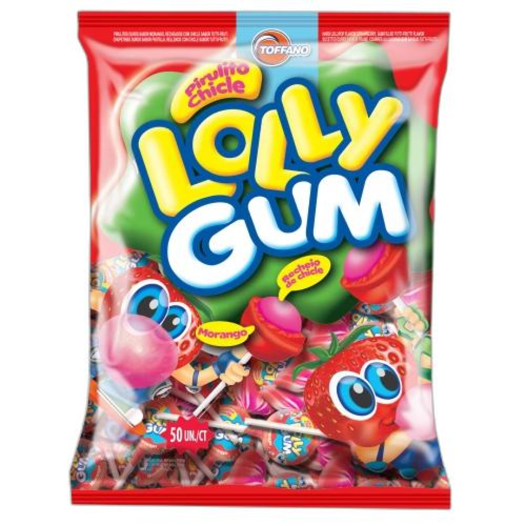 Detalhes do produto Pirl Lolly Gum 600Gr Toffano Morango