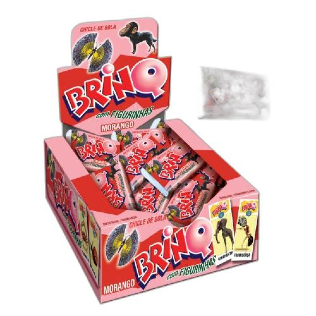 Detalhes do produto Chicle Brinq Bichos 350Gr Toffano Morango
