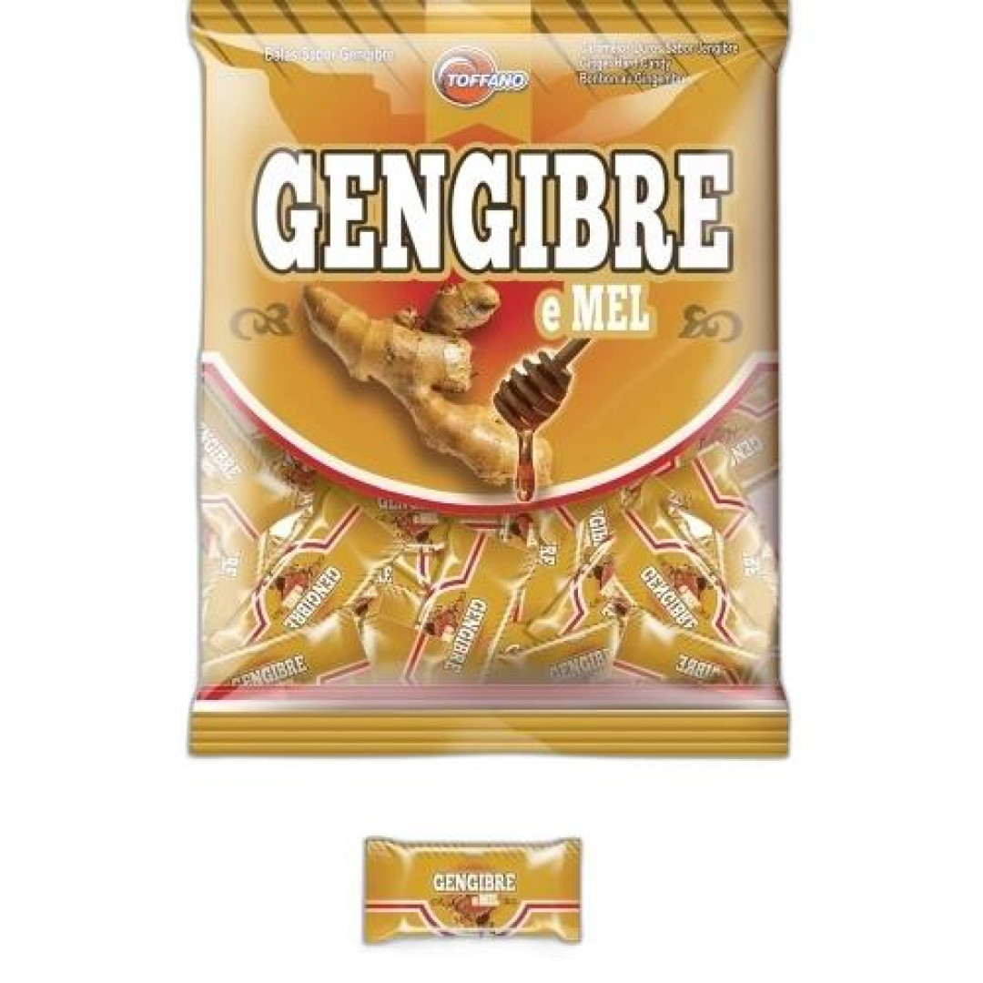 Detalhes do produto Bala Dura Gengibre 500Gr Toffano Gengibre.mel