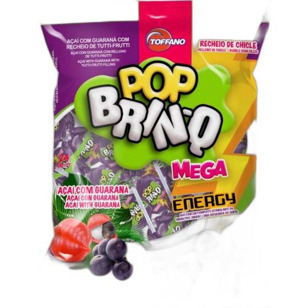 Detalhes do produto Pirl Pop Brinq Mega Energy 672Gr Toffano Acai.guarana