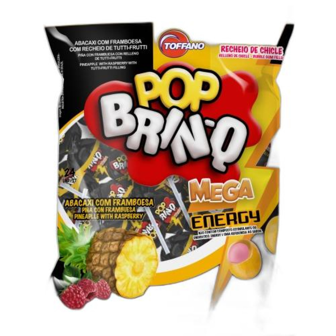 Detalhes do produto Pirl Pop Brinq Mega Energy 672Gr Toffano Abacaxi.framboe