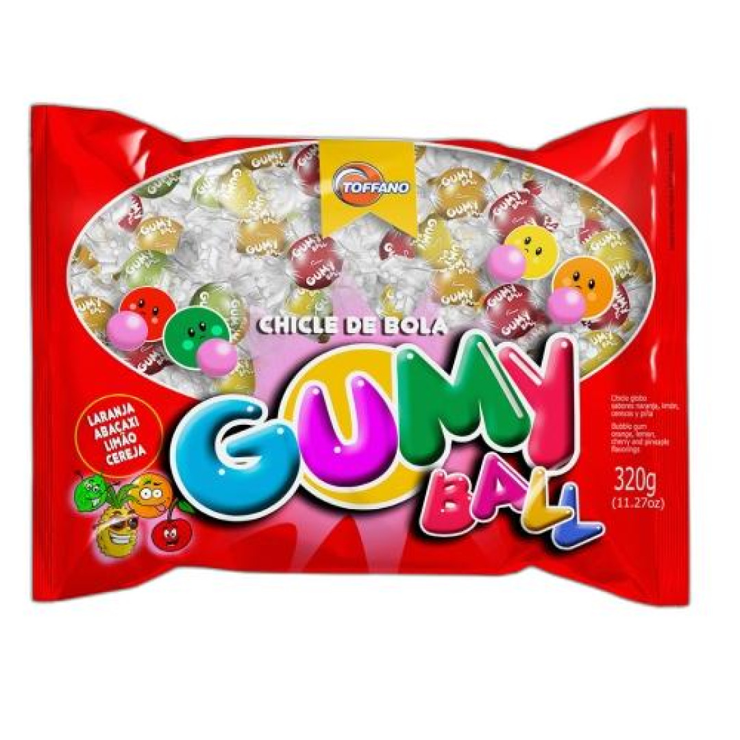 Detalhes do produto Chicle Gumy Ball Pc 320Gr Toffano Sortidos