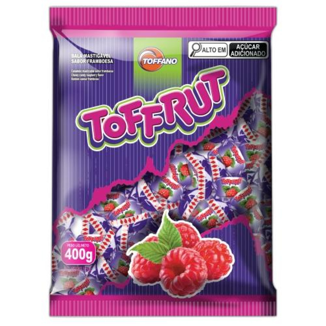 Detalhes do produto Bala Mast Toffrut 400Gr Toffano Framboesa
