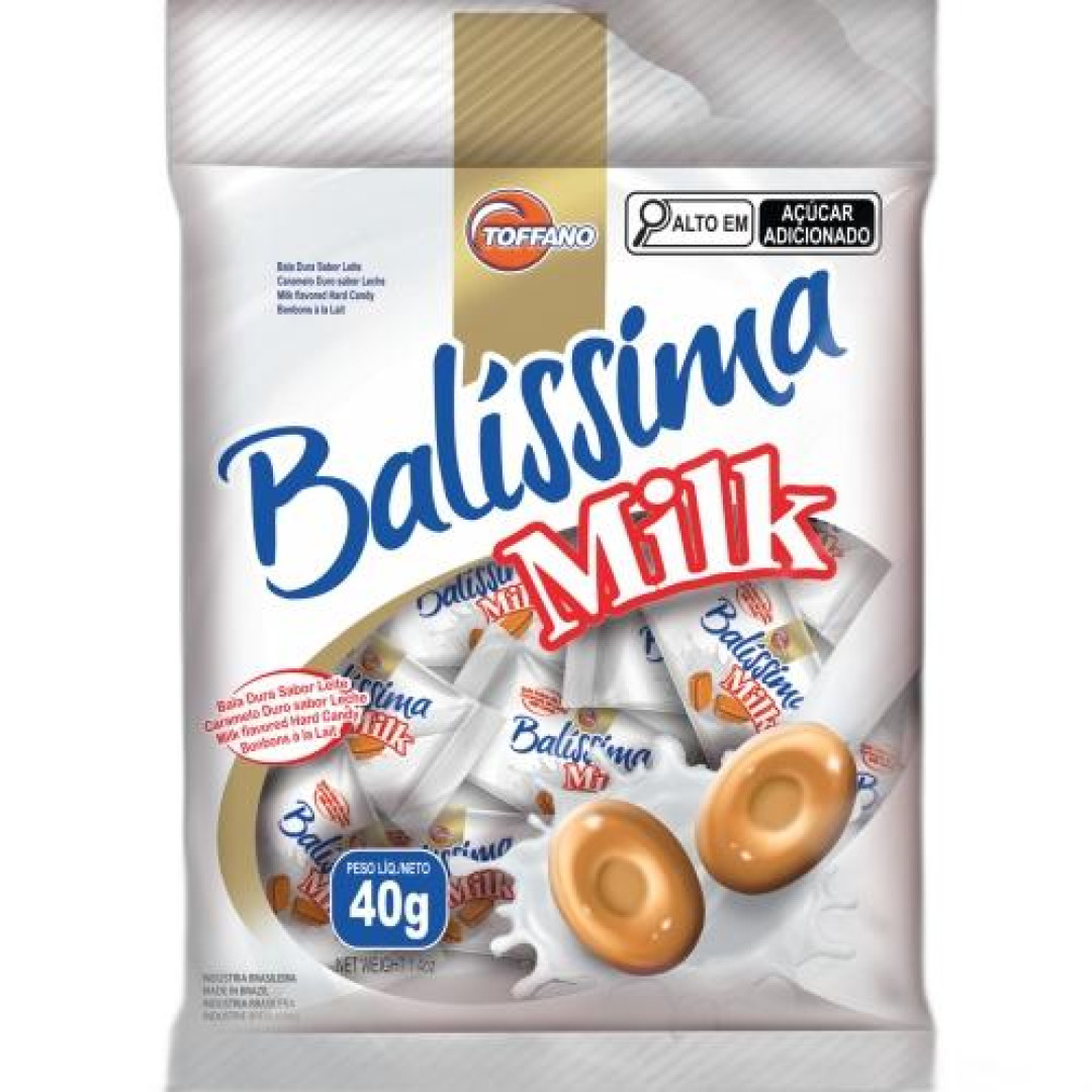 Detalhes do produto Bala Dura Balissima 40Gr Toffano Leite