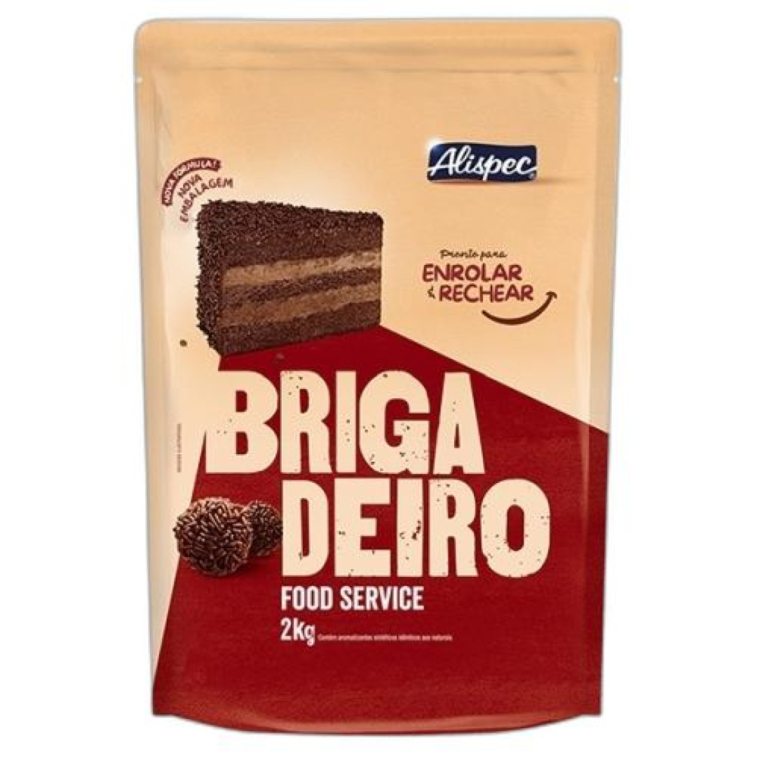 Detalhes do produto Brigadeiro Bisnaga 2Kg Alispec Chocolate