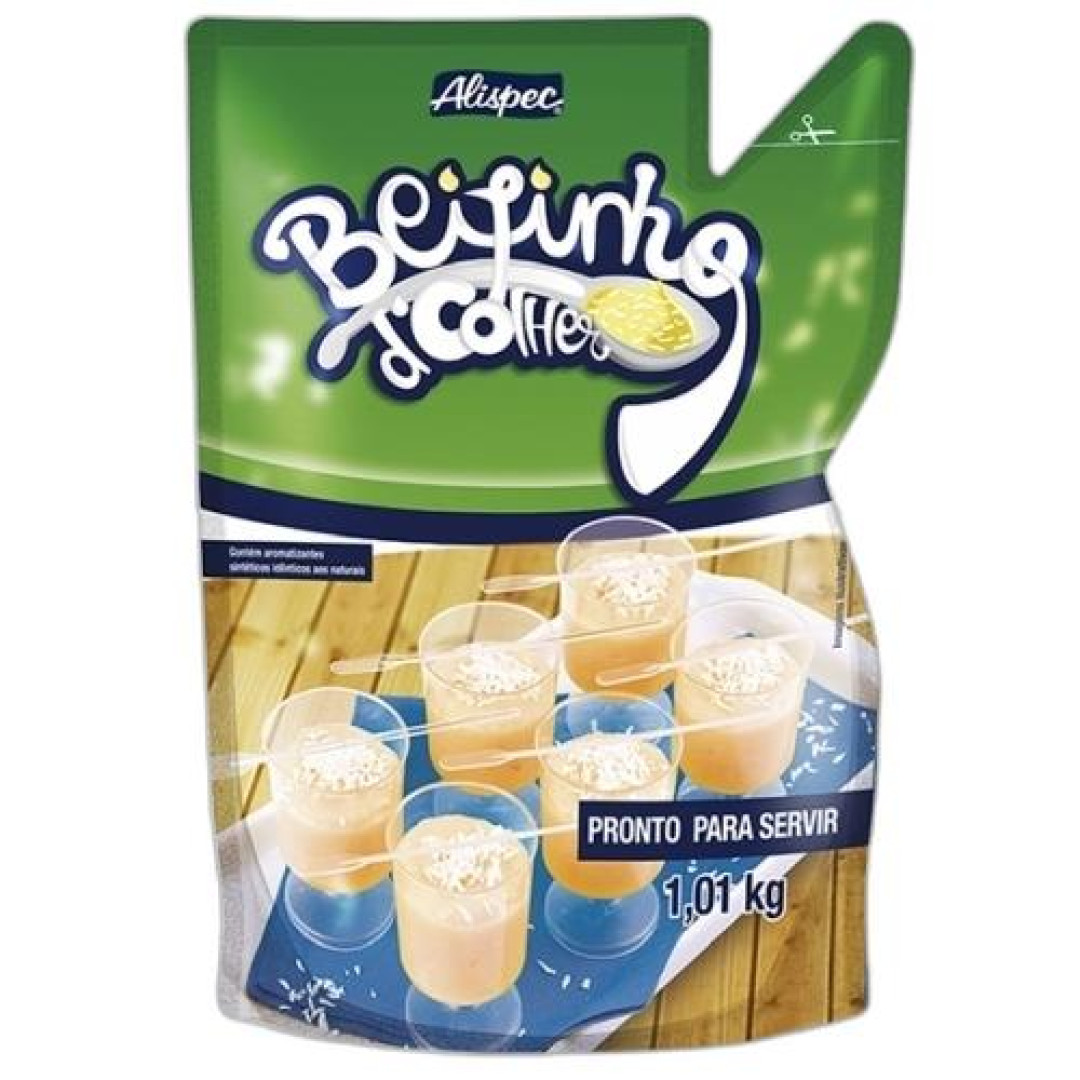 Detalhes do produto Beijinho Colher Bisnaga 1,01Kg Alispec Coco