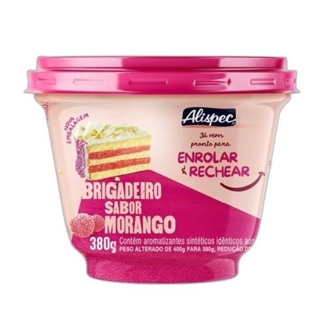 Detalhes do produto Brigadeiro Pt 380Gr Alispec Morango