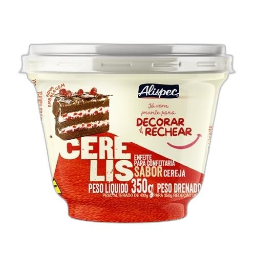 Detalhes do produto Cereja Calda Cerelis Pt 350Gr Alispec .