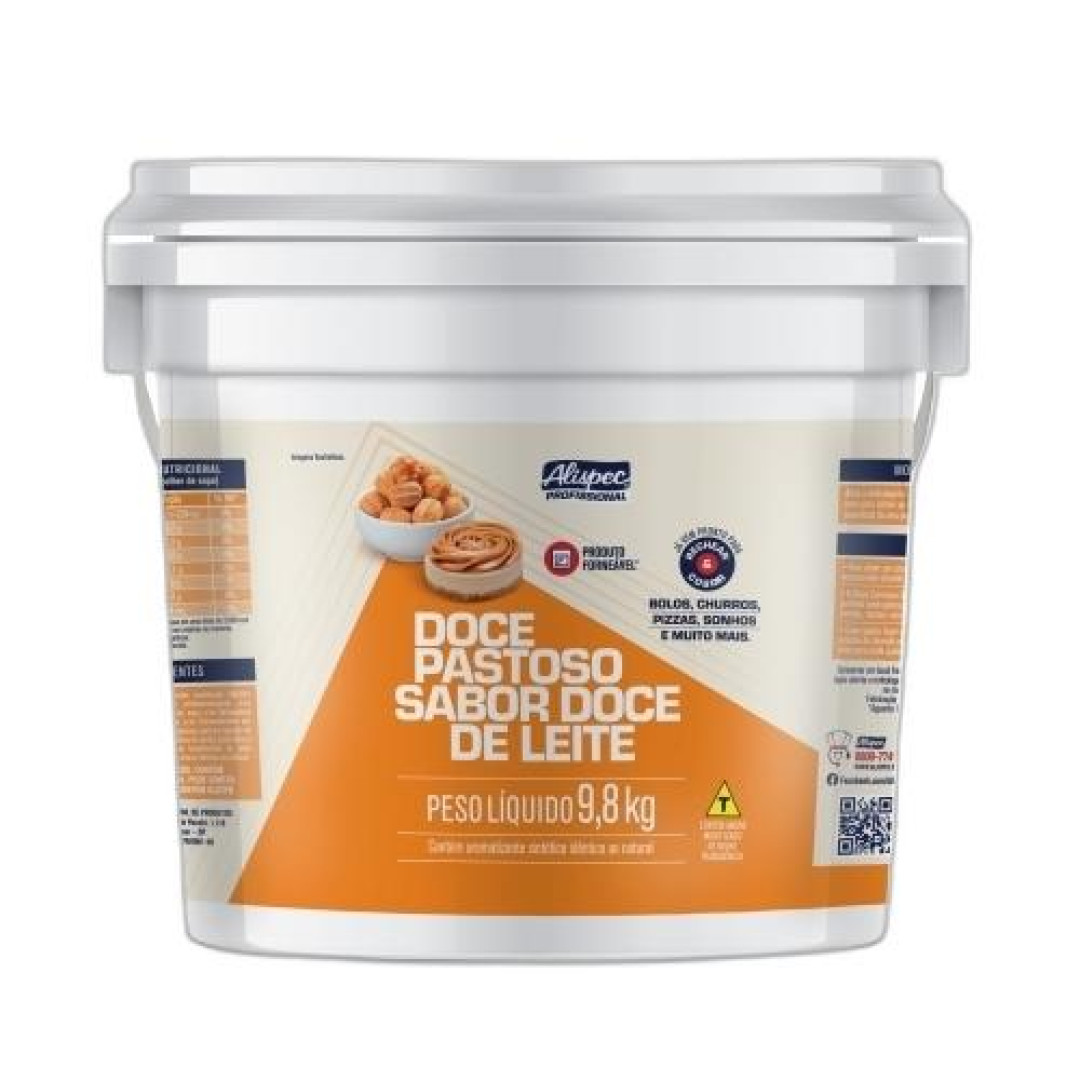 Detalhes do produto Doce Leite Pastoso Balde 9,8Kg Alispec .