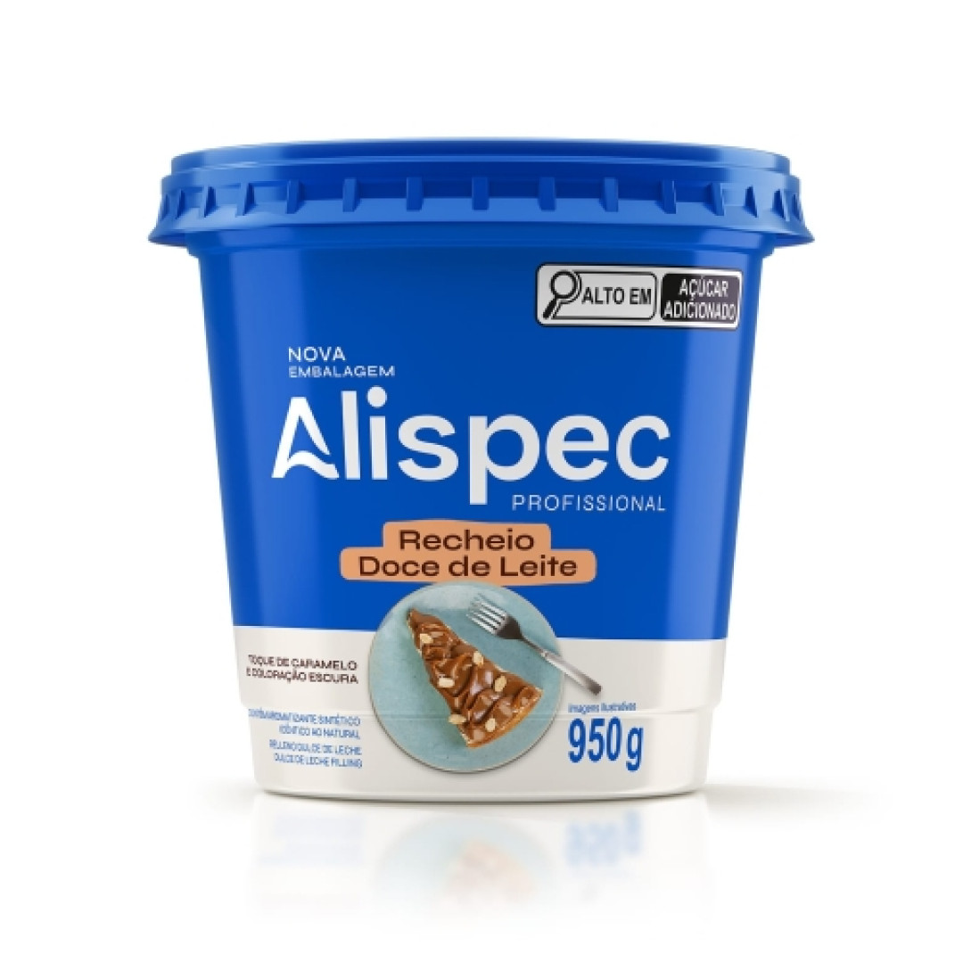 Detalhes do produto Recheio Argentino Pt 950Gr Alispec Doce Leite