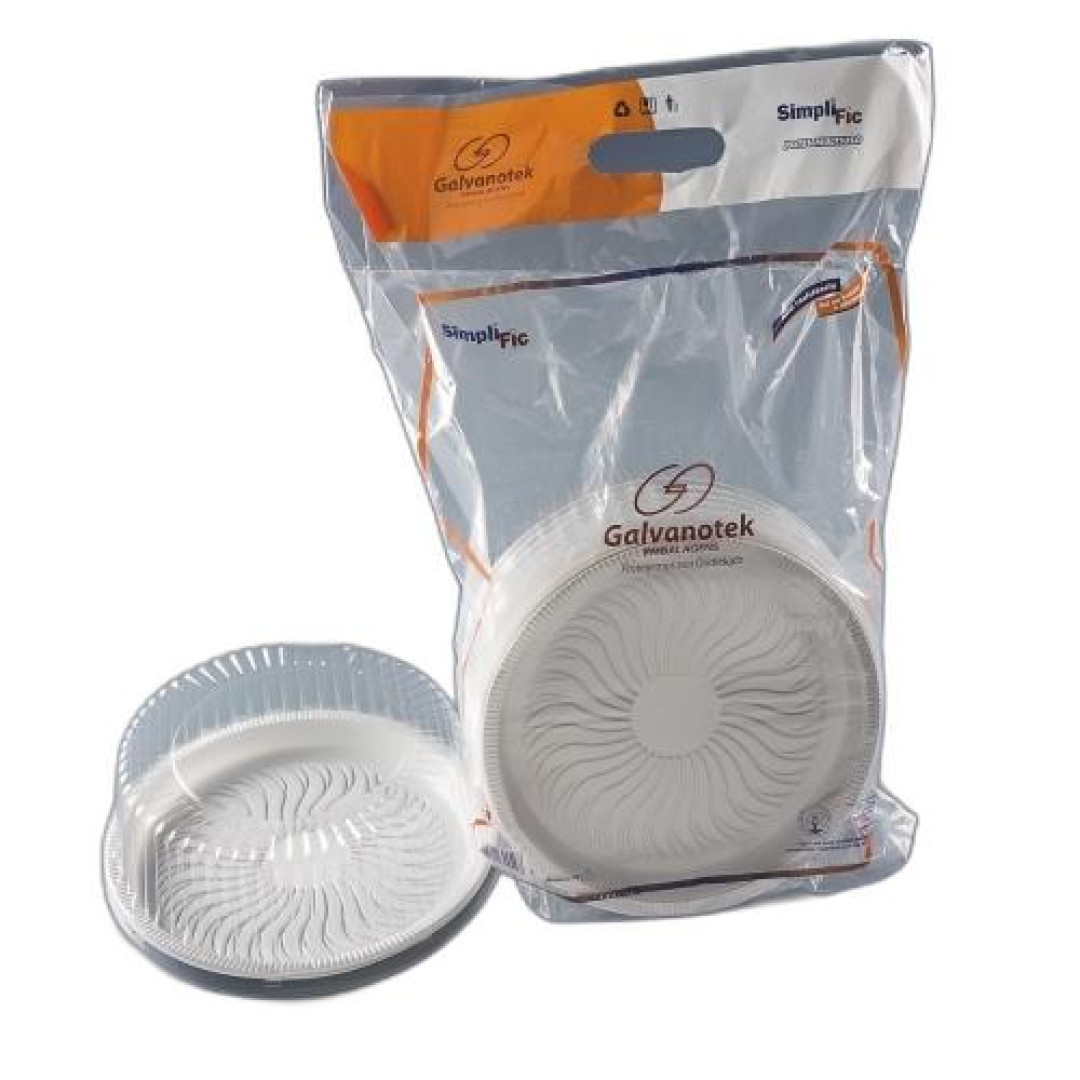 Detalhes do produto Base Tampa Bolo Gde G50M 10Un Galvanotek Transparente
