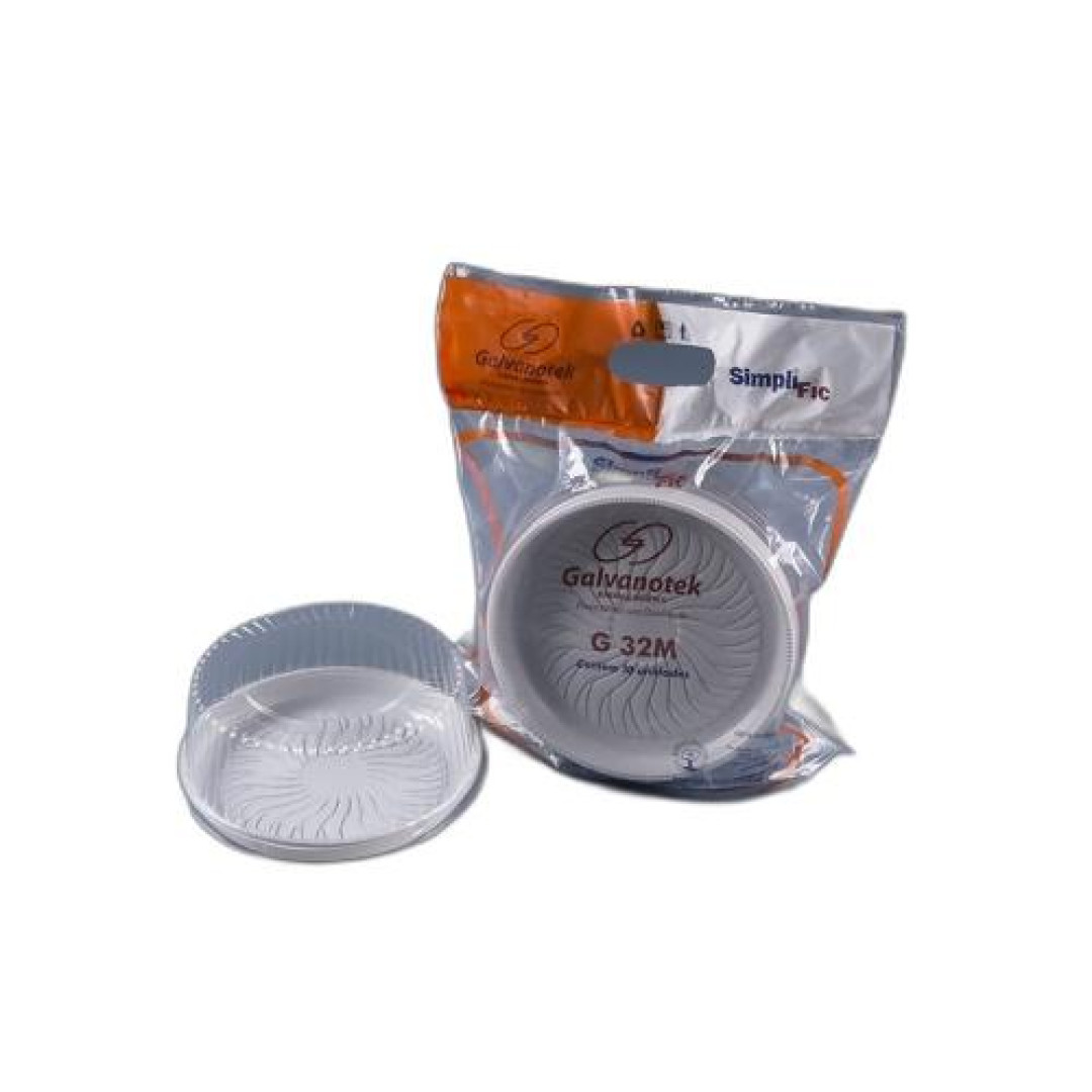 Detalhes do produto Base Tampa Torta G32M 10Un Galvanotek .