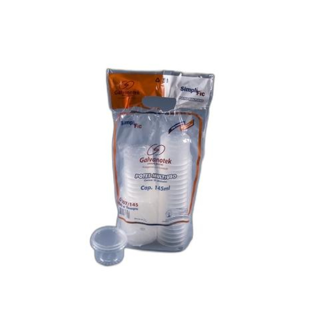 Detalhes do produto Pote Tampa Red G307 25X145Ml Galvanotek Transparente