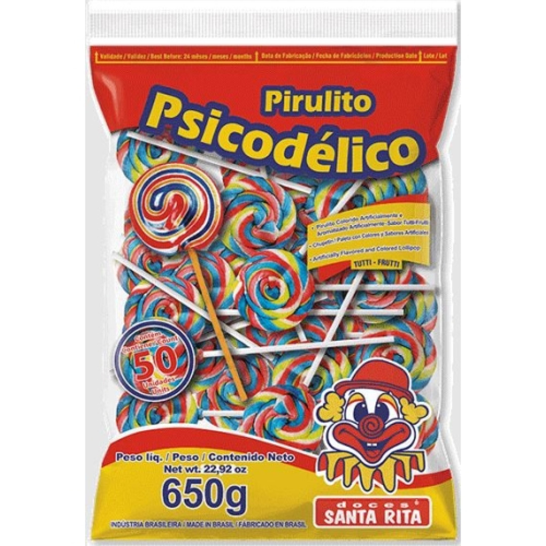 Detalhes do produto Pirl Psic Pct 650Gr Sta Rita Tutti Frutti