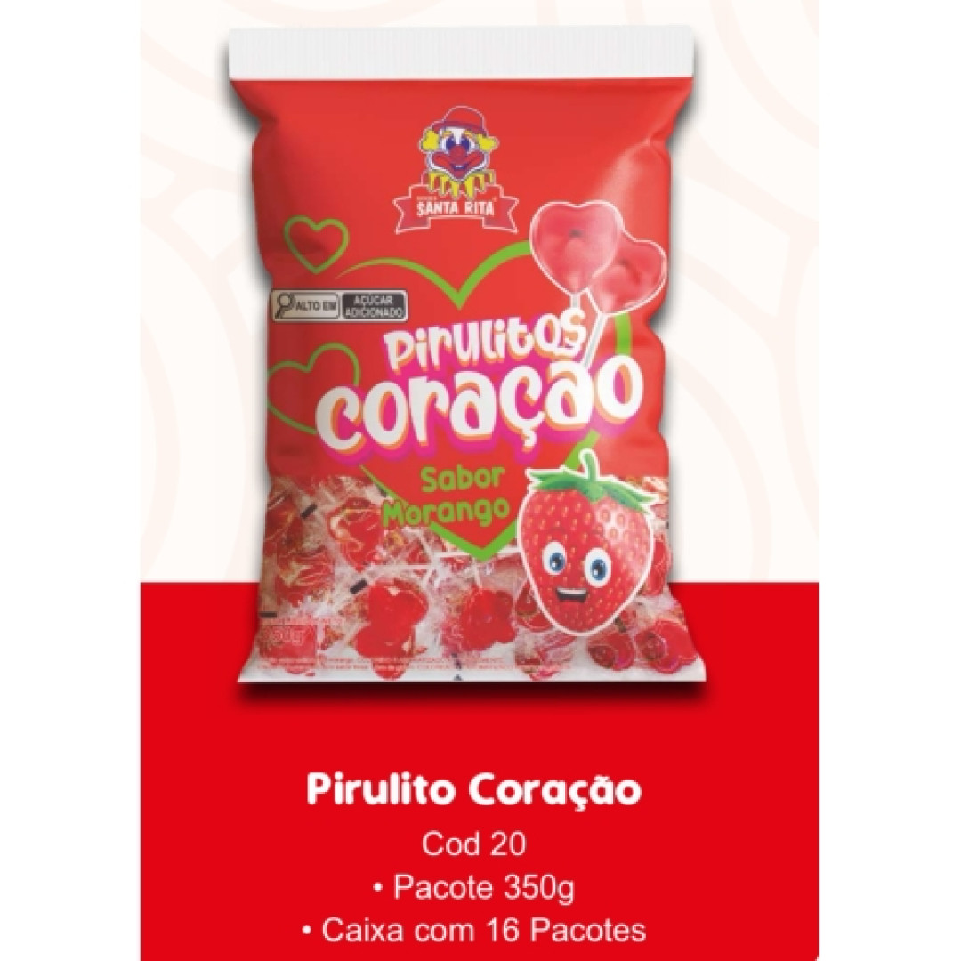 Detalhes do produto Pirl Mini Coracao Pc 200Gr Sta Rita Morango