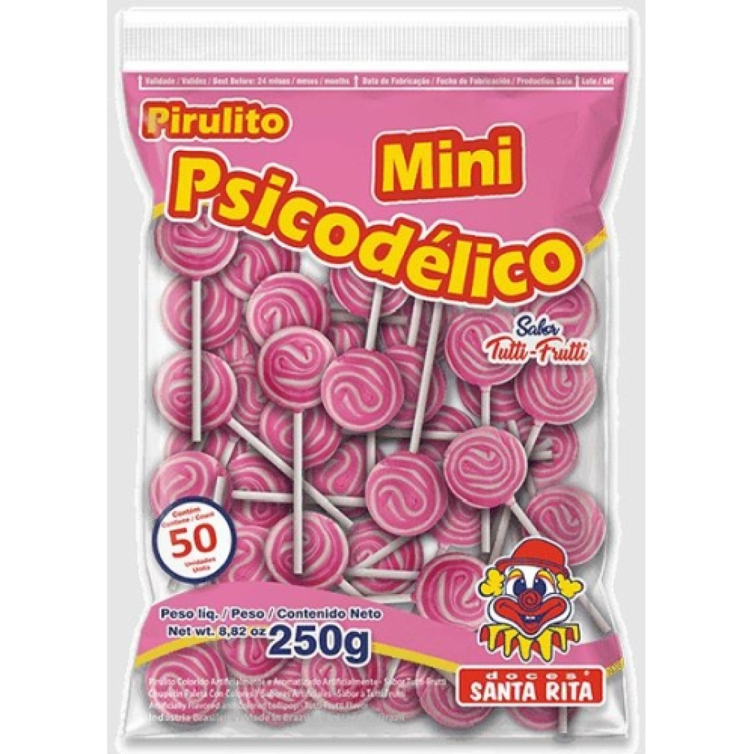 Detalhes do produto Pirl Mini Psic Rosa Pct 50Un Sta Rita Tutti Frutti