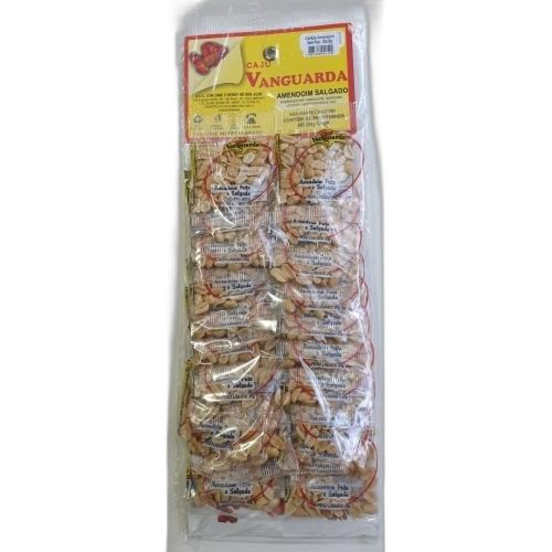 Detalhes do produto Amendoim Ct 20X20Gr Sem Pele Vanguarda Com Sal