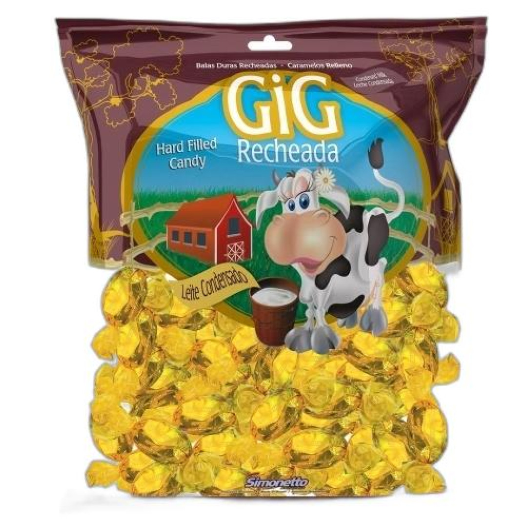 Detalhes do produto Bala Rech Gig Pc 600Gr Simonetto Leite Condensad