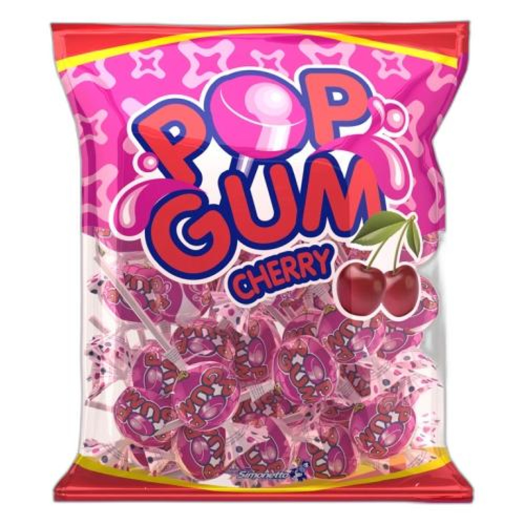Detalhes do produto Pirl Pop Gum Pc 500Gr Simonetto Cereja