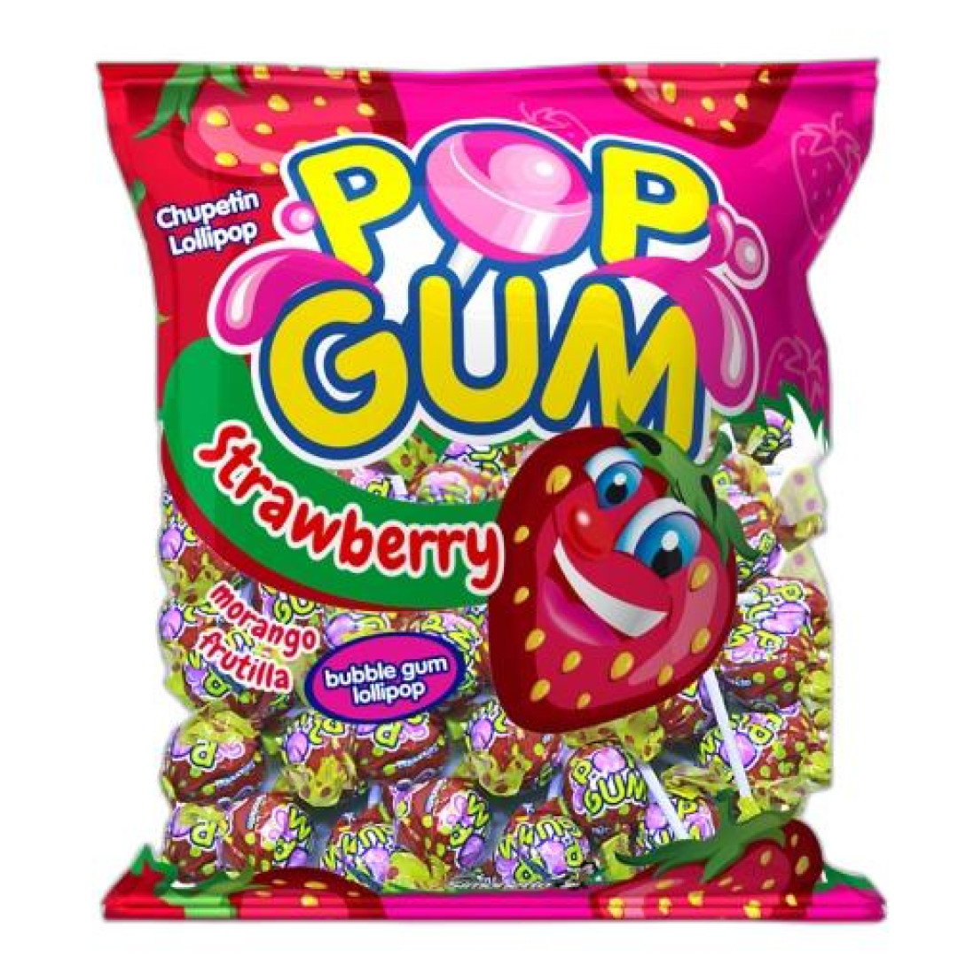 Detalhes do produto Pirl Pop Gum Pc 500Gr Simonetto Morango