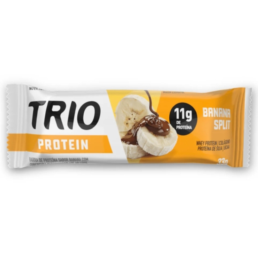 Detalhes do produto Barra Protein 33Gr Trio Banana Split