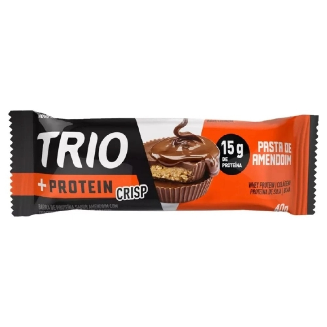 Detalhes do produto Barra +Protein 40Gr Trio Pasta Amendoim