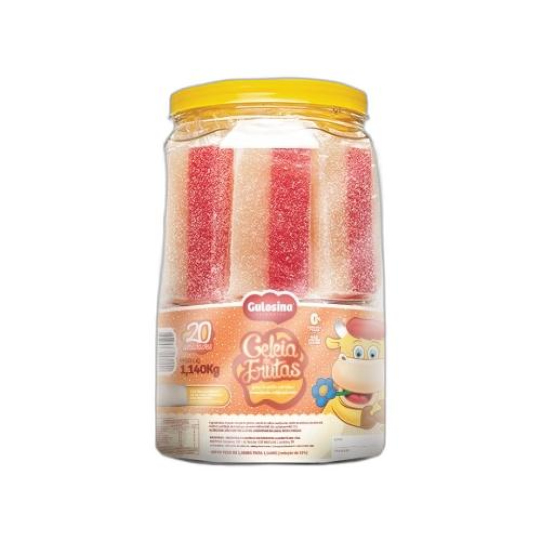 Detalhes do produto Goma Geleia Embr Pt 20X57Gr Gulosina Frutas