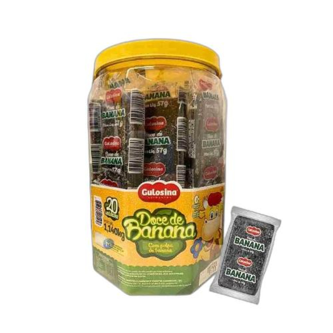 Detalhes do produto Doce Banana Embr Pt 20X57Gr Gulosina .