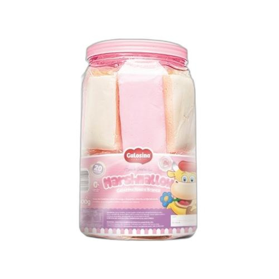 Detalhes do produto Doce Marshmallow Embr Pt 20X40Gr Gulosin Morang.baunilha