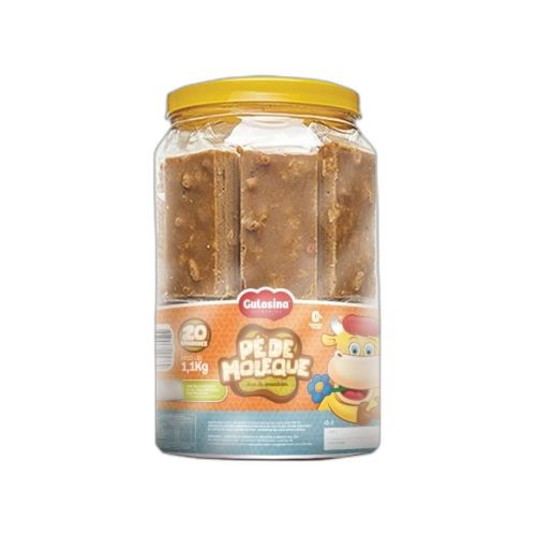 Detalhes do produto Pe Moleque Embr Pt 20X55Gr Gulosina Amendoim